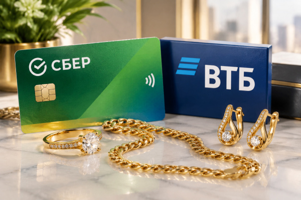 Можно ли сдать золото в банк: что примут Сбер и ВТБ, а что — только ломбард